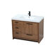 Wyatt 42 X 22 X 34 inch Walnut Brown Vanity Sink Set