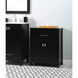 Adian Black Bathroom Storage Cabinet