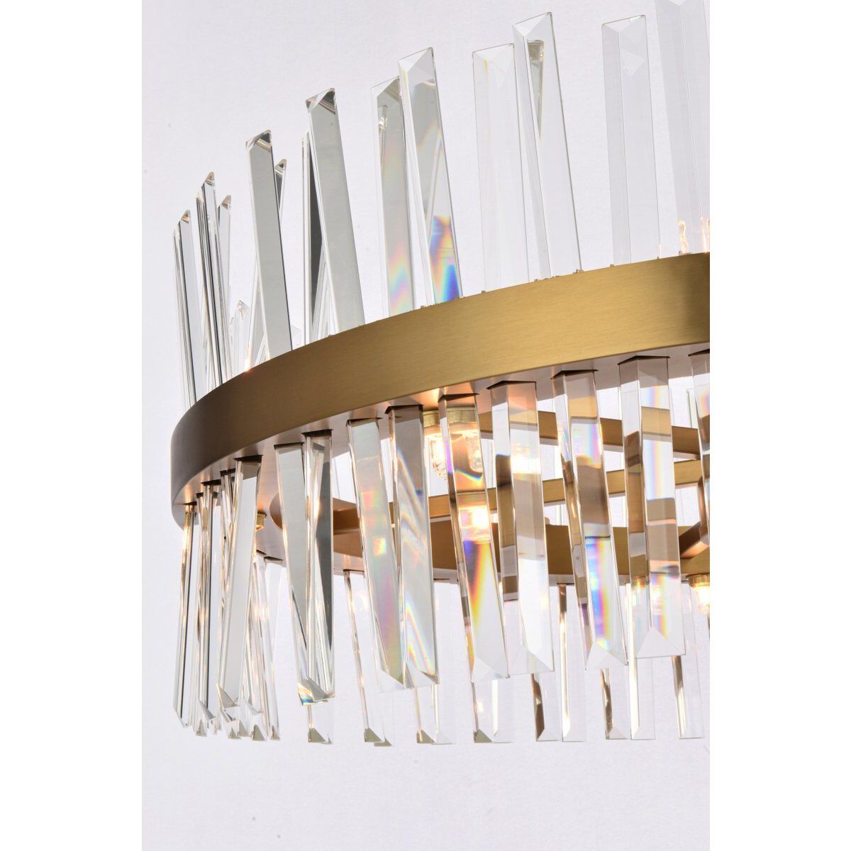 Serephina 46 Light 36 inch Satin Gold Chandelier Ceiling Light