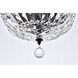 Tranquil 4 Light 12 inch Black and Clear Flush Mount Ceiling Light