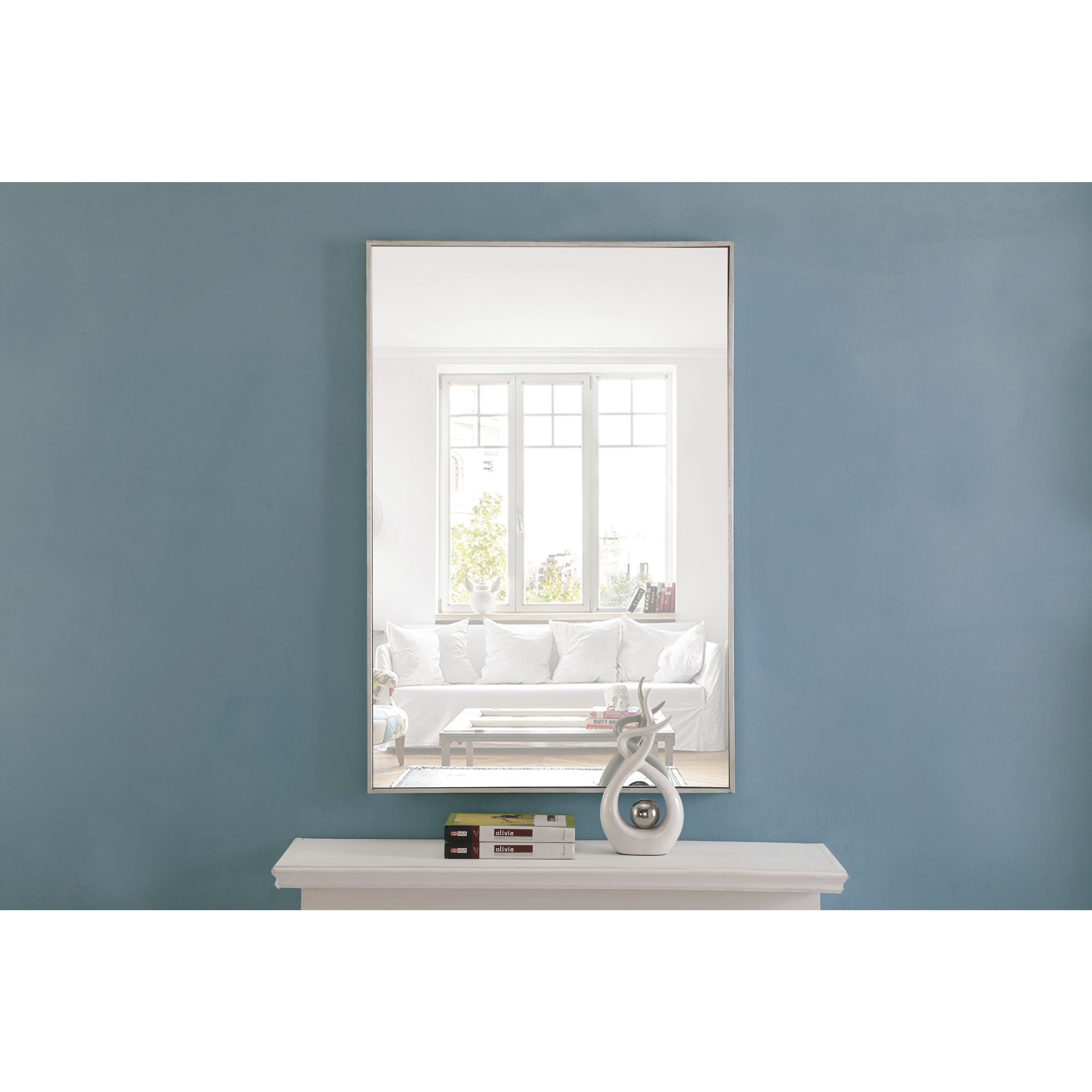 Monet 42 X 28 inch Silver Wall Mirror