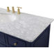 Otto 48 X 21 X 35 inch Blue Vanity Sink Set
