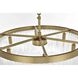 Harlow 6 Light 24 inch Satin Gold Chandelier Ceiling Light