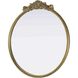 Naomi 38 X 36 inch Antique Brass Mirror