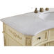 Danville 96 X 21 X 70 inch Light Antique Beige Vanity Sink Set