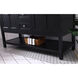 Metropolis 60 X 22 X 34 inch Black Vanity Sink Set
