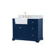 Franklin 42 X 22 X 35 inch Blue Bathroom Vanity Cabinet