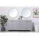 Irene 72 X 22 X 34 inch Gray Vanity Sink Set