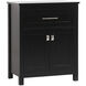 Adian Black Bathroom Storage Cabinet