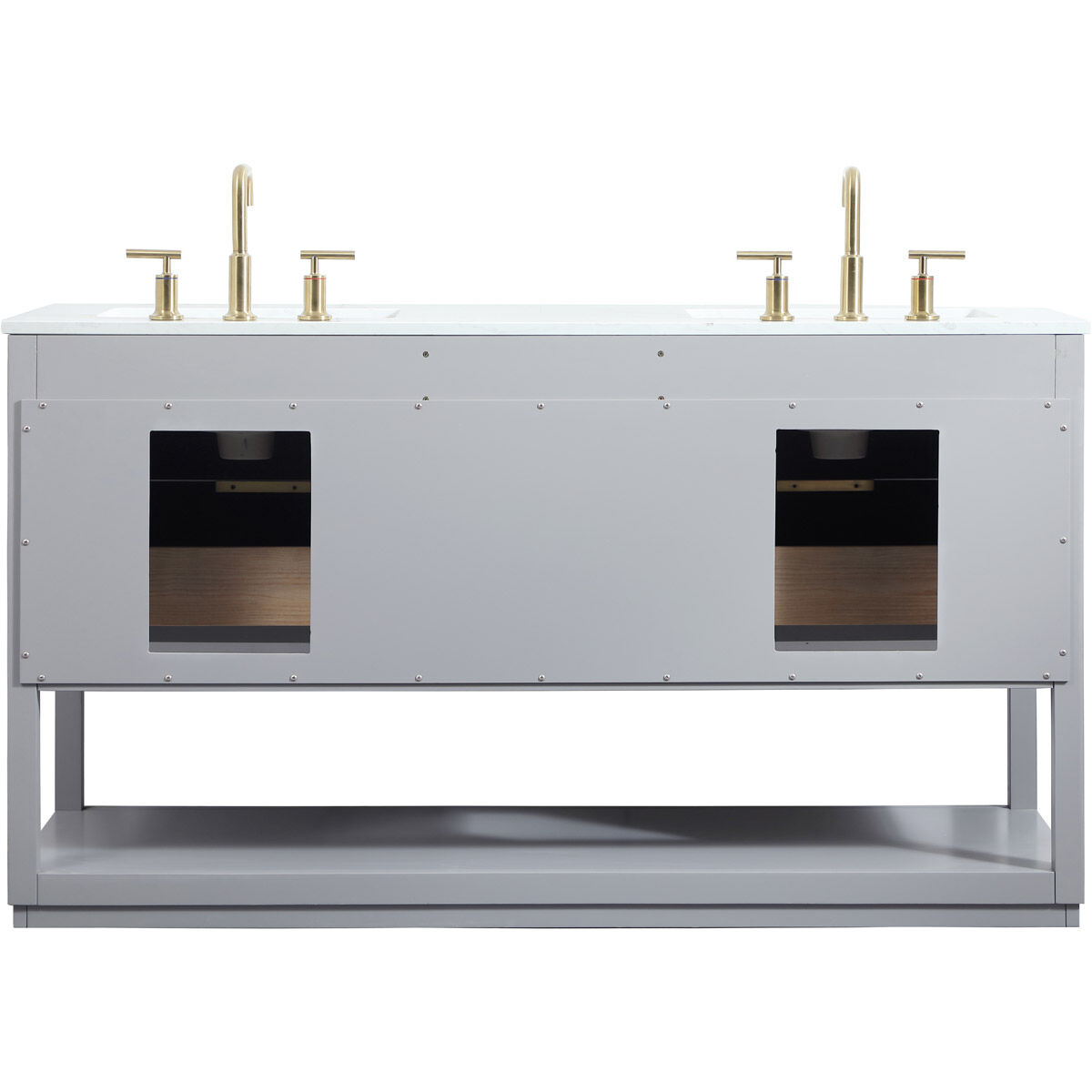 Larkin 60 X 22 X 34 inch Grey Vanity Sink Set