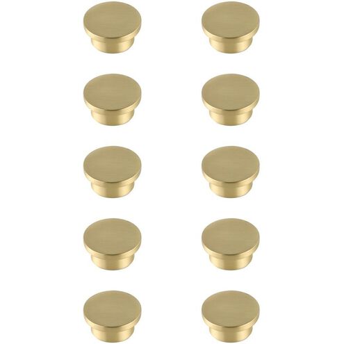 Trovon Brushed Gold Hardware Cabinet Knob, Set of 10