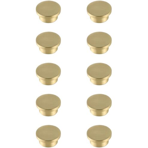 Trovon Brushed Gold Hardware Cabinet Knob, Set of 10