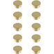 Trovon Brushed Gold Hardware Cabinet Knob, Set of 10