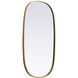 Brynn 36 X 20 inch Brass Mirror in 20 x 36