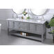 Metropolis 72 X 22 X 34 inch Grey Vanity Sink Set