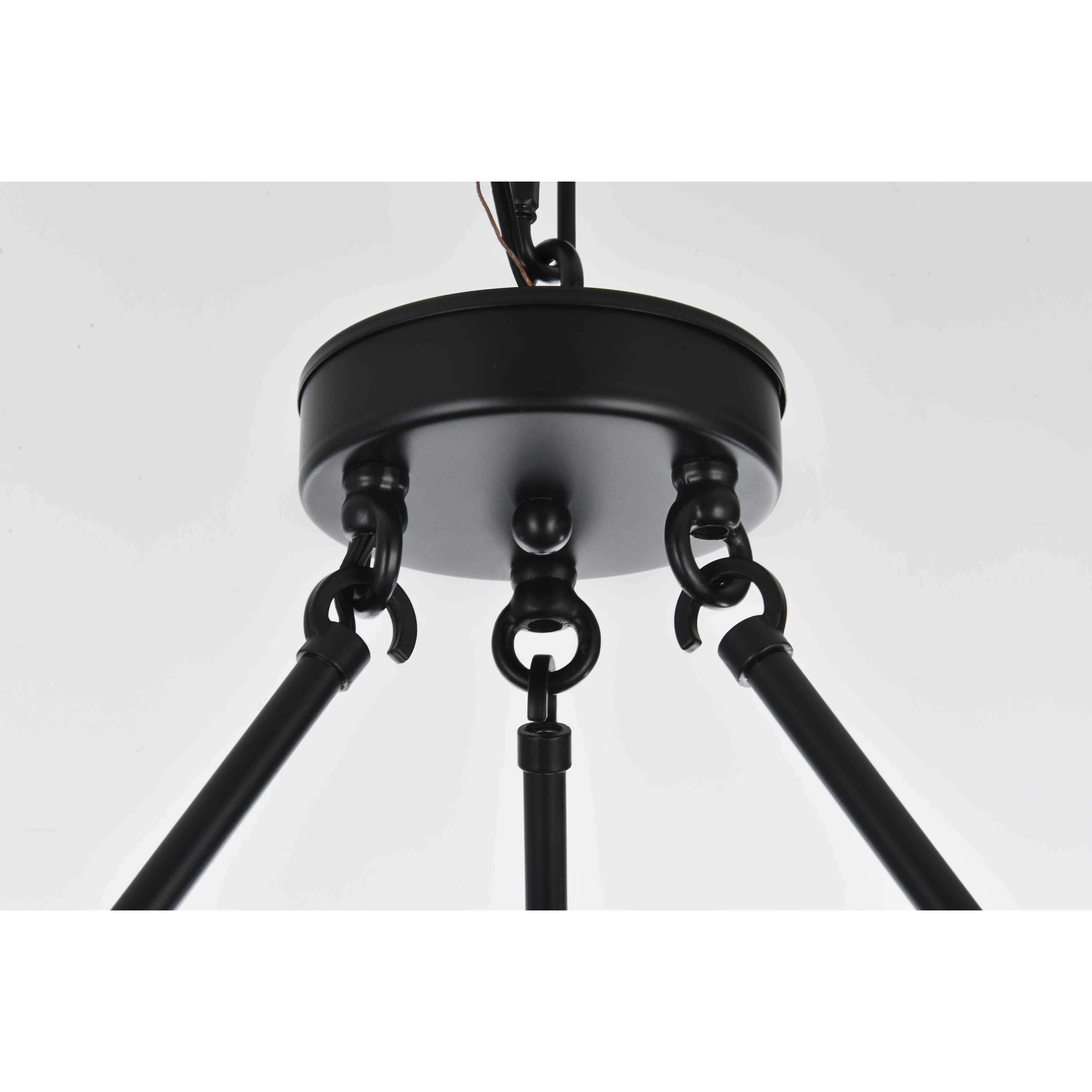 Cadence 12 Light 48 inch Black Chandelier Ceiling Light