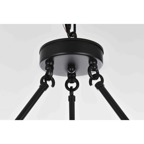 Cadence 12 Light 48 inch Black Chandelier Ceiling Light