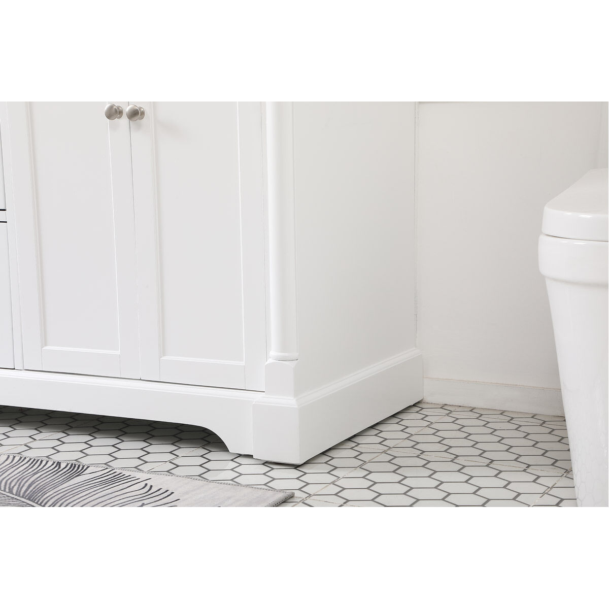 Clarence 60 X 22 X 35 inch White Vanity Sink Set