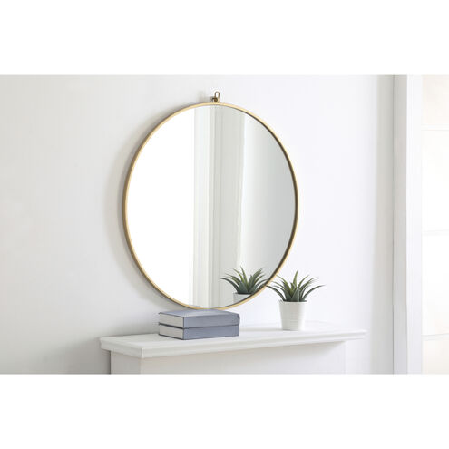Eternity 32 X 32 inch Brass Wall Mirror
