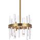 Serena 6 Light 12 inch Satin Gold Pendant Ceiling Light