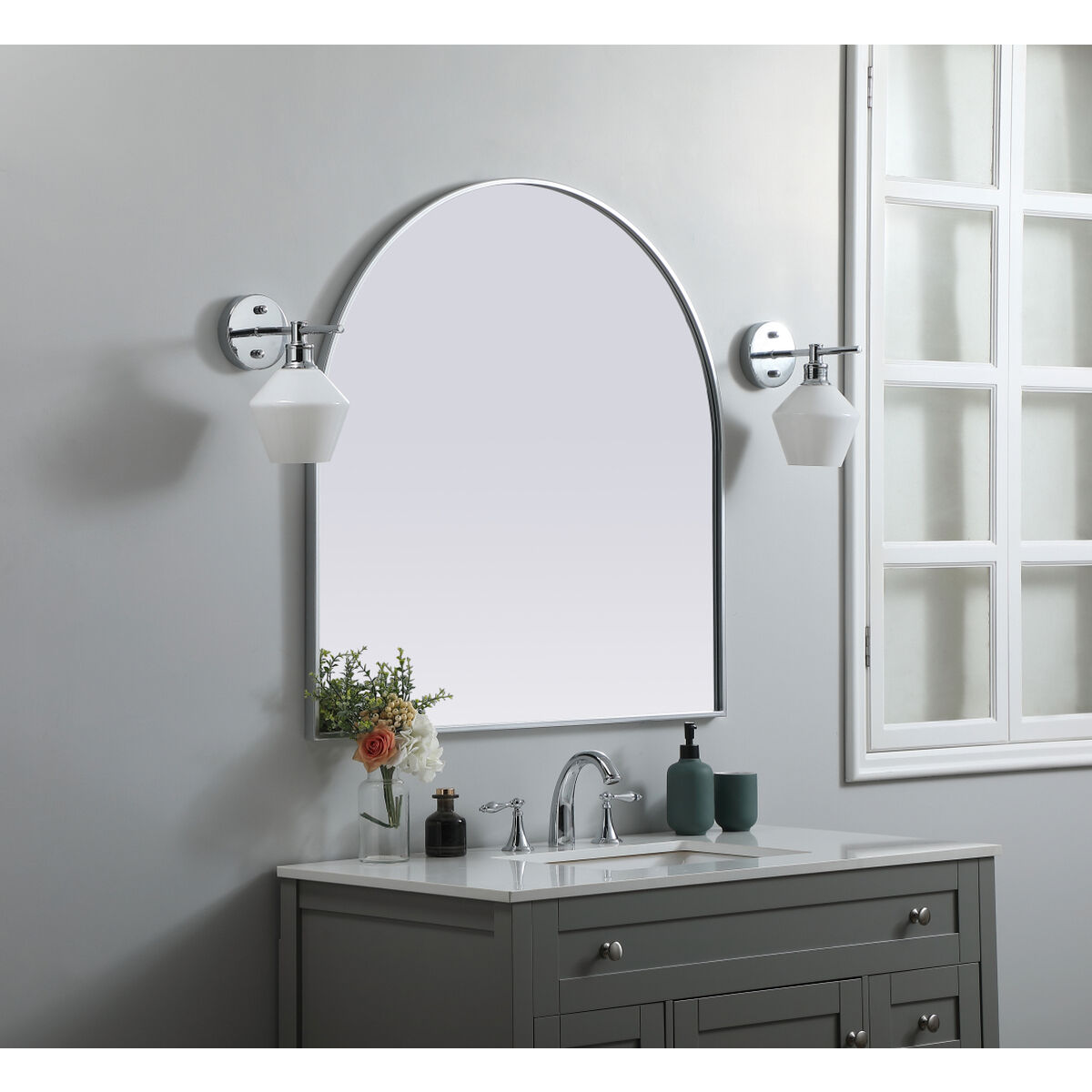 Ayra 36 X 36 inch Silver Mirror