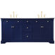 Clarence 72 X 22 X 35 inch Blue Vanity Sink Set