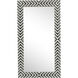Oullette 36 X 20 inch Chevron Wall Mirror