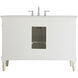 Lexington 48 X 21.5 X 35 inch Antique White Vanity Sink Set