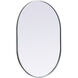 Asha 40 X 30 inch Silver Mirror in 30 x 40