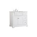 Franklin 36 X 22 X 35 inch White Bathroom Vanity Cabinet