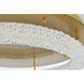 Bowen 1 Light 26 inch Satin Gold Flush Mount Ceiling Light