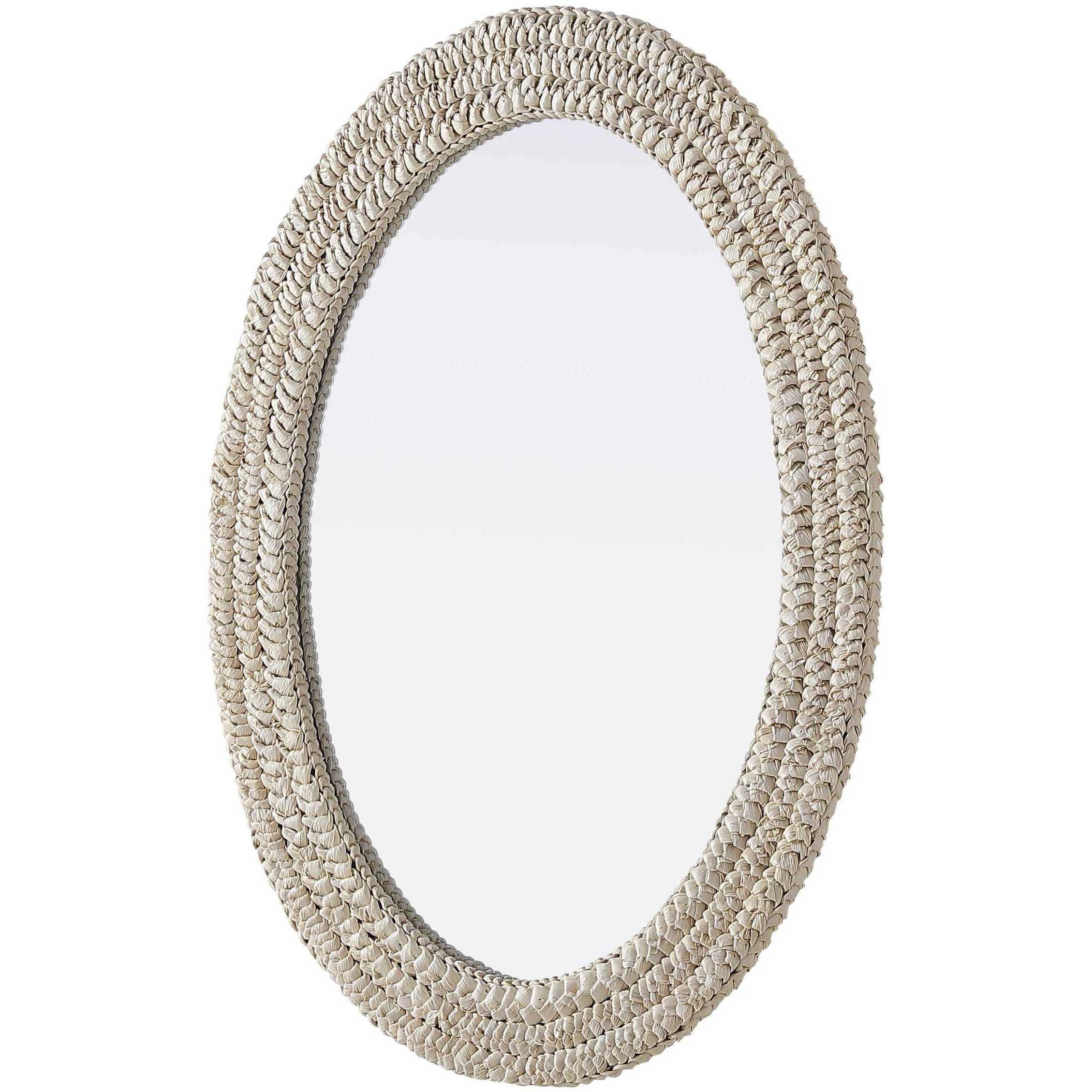 Marlowe 36 X 27 inch Linen White Mirror