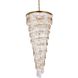 Sydney 35 Light 30 inch Satin Gold Chandelier Ceiling Light