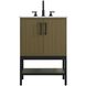 Lennox 24 X 34 inch Chestnut Brown Bathroom Vanity Cabinet