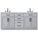 Alden 72 X 35 inch Grey Bathroom Vanity Cabinet