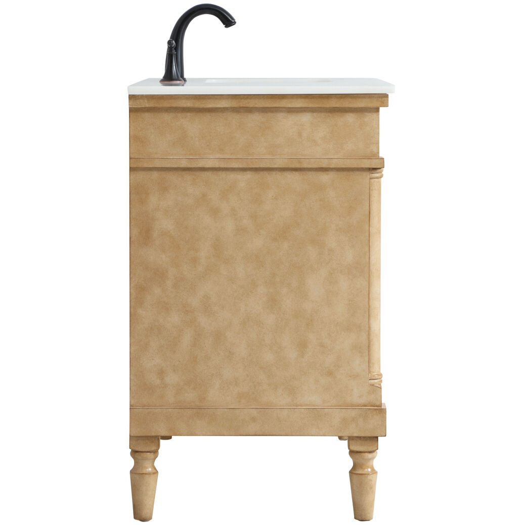 Lexington 42 X 21.5 X 35 inch Antique Beige Vanity Sink Set