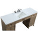 Cooper 60 X 19 X 34 inch Natural Oak Vanity Sink Set