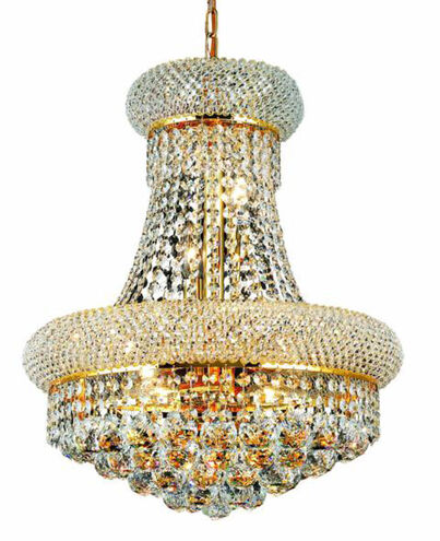 Primo 8 Light 16 inch Gold Dining Chandelier Ceiling Light in Royal Cut