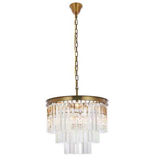 Sydney 9 Light 20 inch Satin Gold Chandelier Ceiling Light