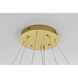 Bowen 2 Light 35.5 inch Satin Gold Chandelier Ceiling Light