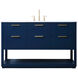 Larkin 54 X 22 X 34 inch Blue Vanity Sink Set