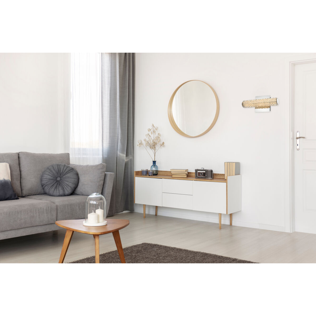 Bowen 1 Light 12 inch Chrome Wall Sconce Wall Light