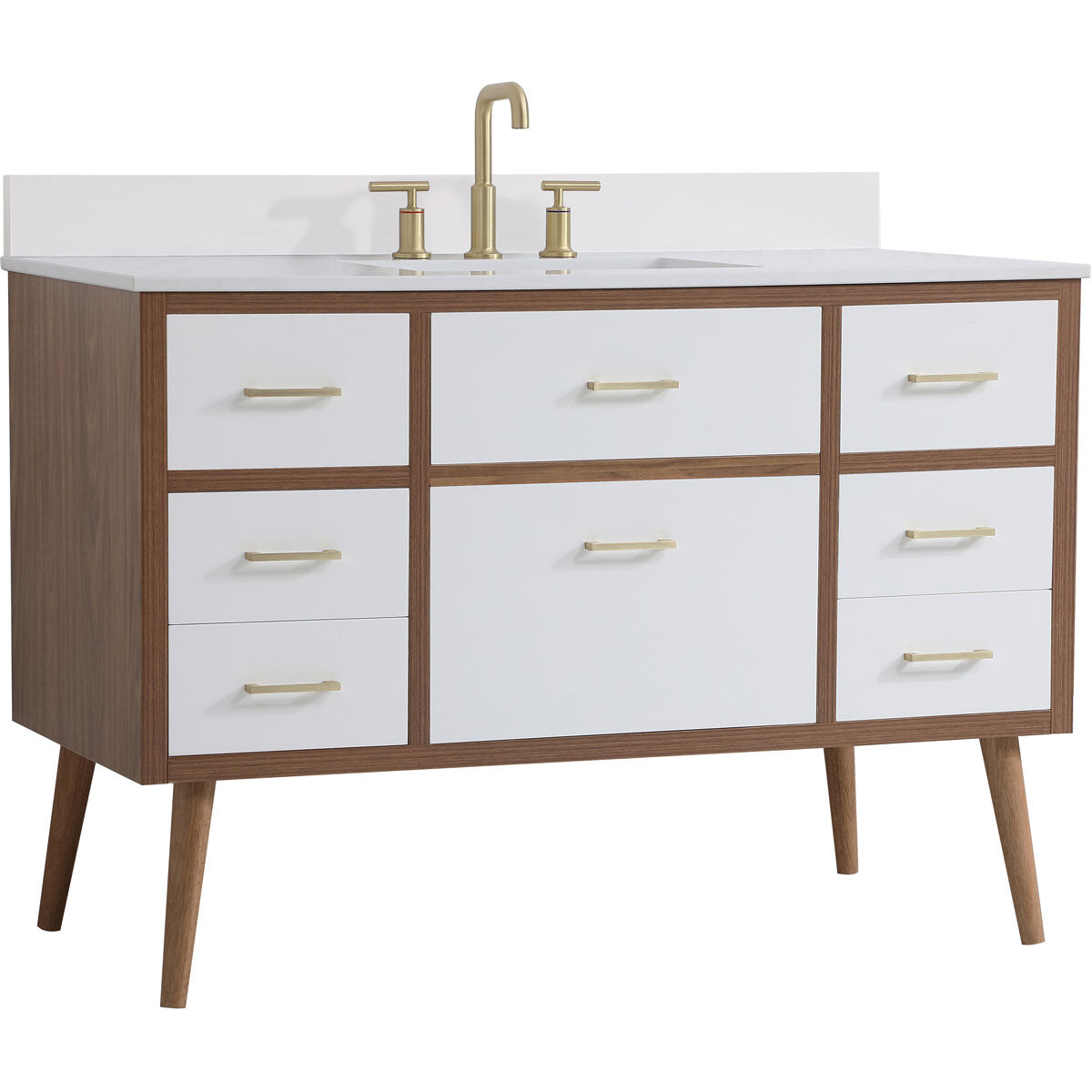 Boise 42 X 22 X 34 inch White Vanity Sink Set