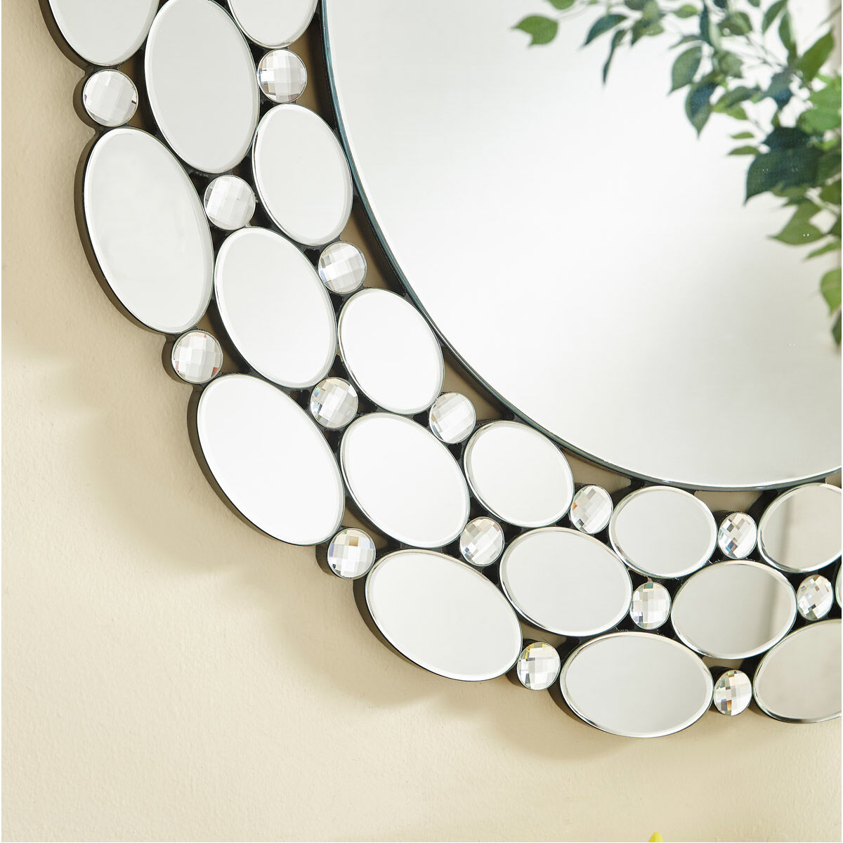 Sparkle 35 X 35 inch Clear Wall Mirror Home Decor