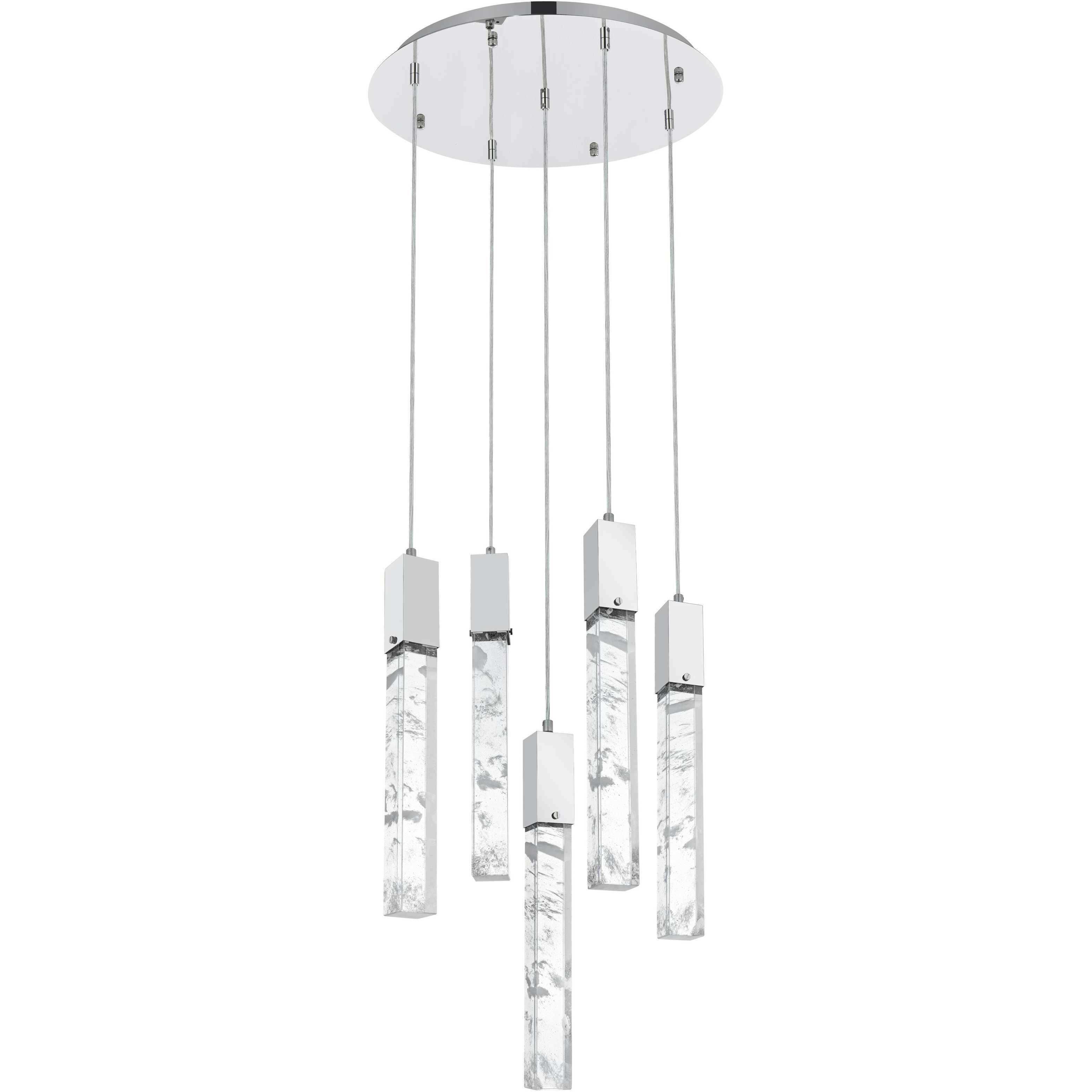 Aurora 5 Light 20 inch Black Chandelier Ceiling Light