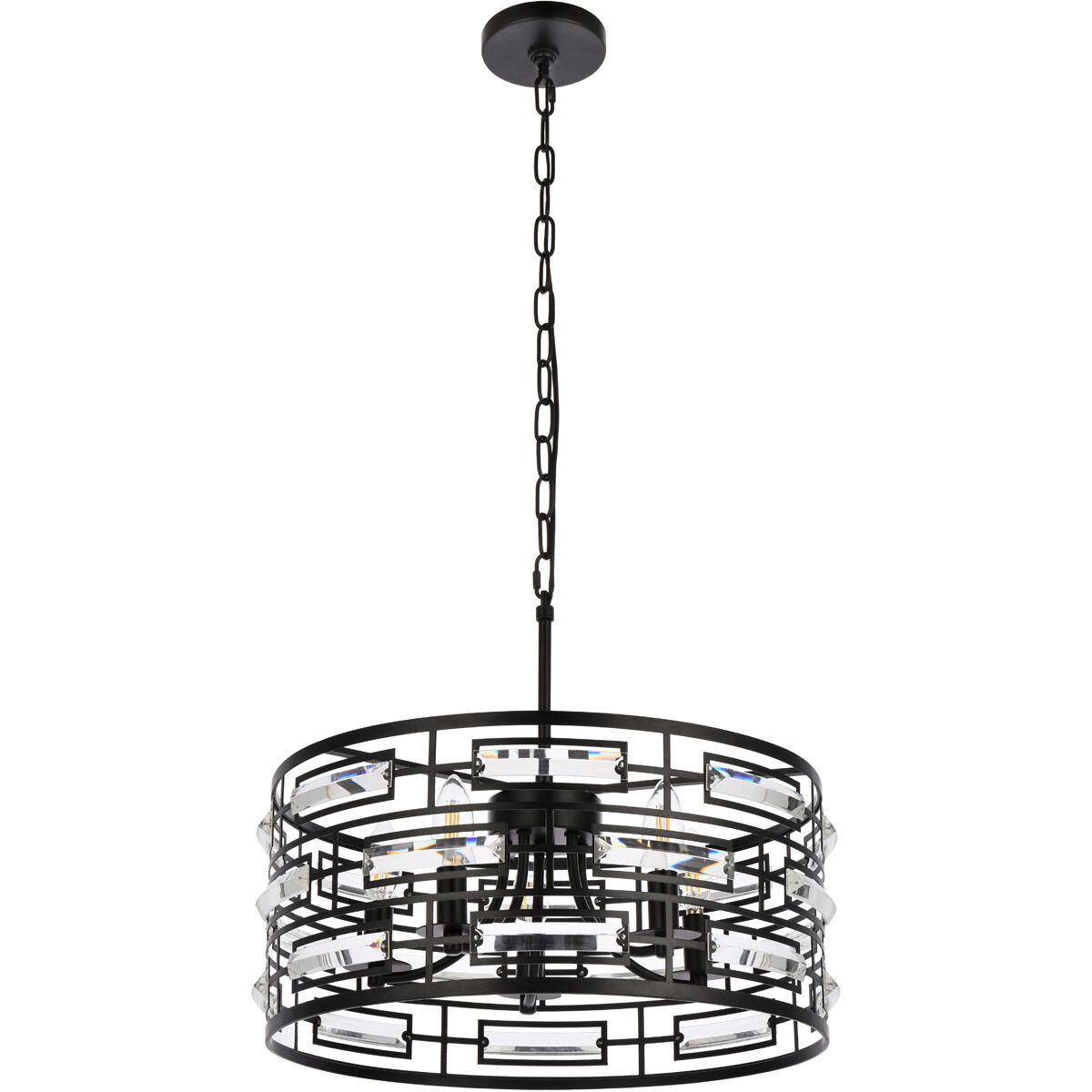 Kennedy 5 Light 19 inch Black Pendant Ceiling Light
