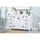 Grant 48 X 19 X 34 inch White Vanity Sink Set