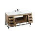 Eugene 60 X 22 X 33.5 inch Mango Wood Vanity Sink Set