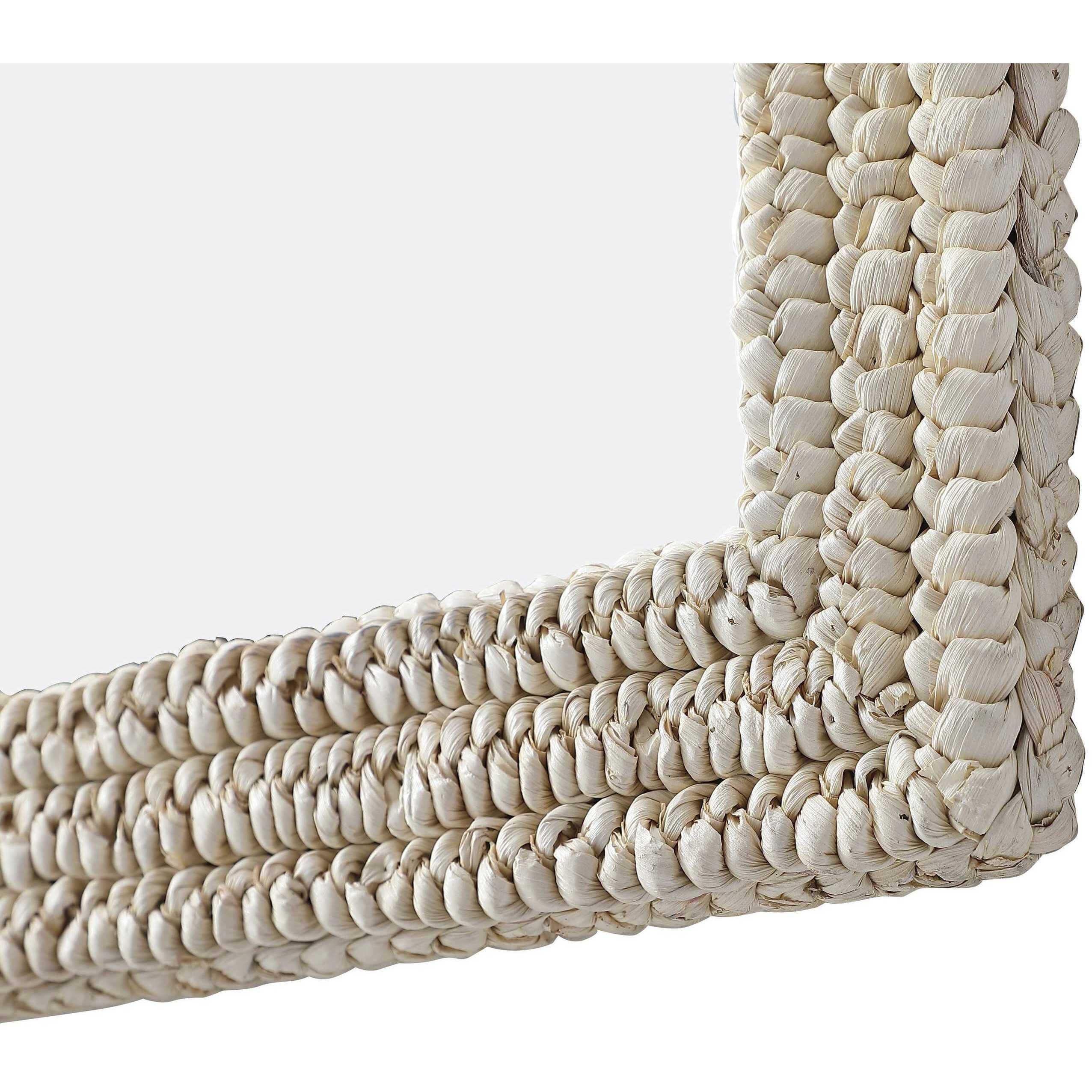 Marlowe 42 X 24 inch Linen White Mirror