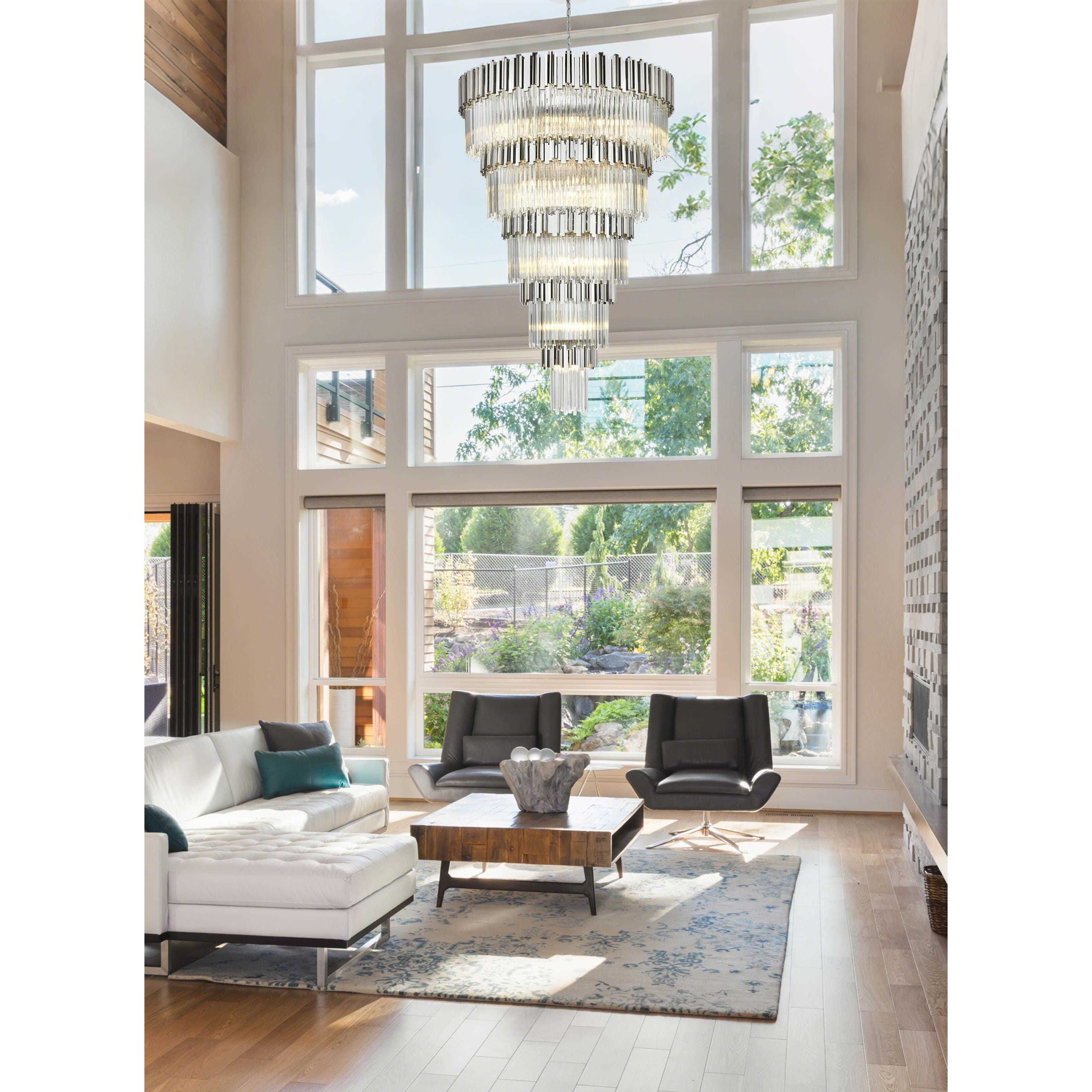 Willow 39 Light 48 inch Chrome Chandelier Ceiling Light